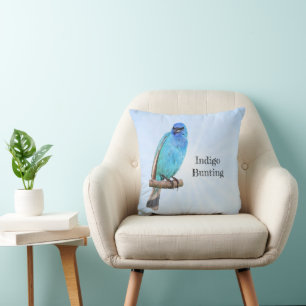 Indigo Bunting Kissen