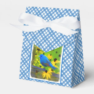 Indigo Bunting Painting - Original Bird Art Geschenkschachtel