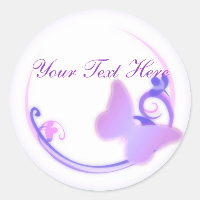 Indigo Butterfly Stickers (Vorderseite)
