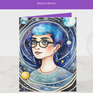 Indigo Child Art   Indigo Adult Art   Blank Karte