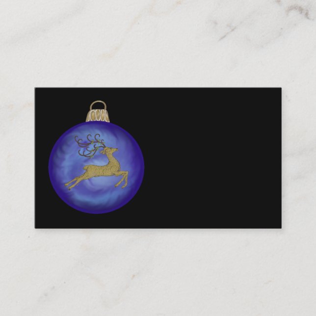 INDIGO CHRISTMAS BUBBLE VISITENKARTE (Vorderseite)