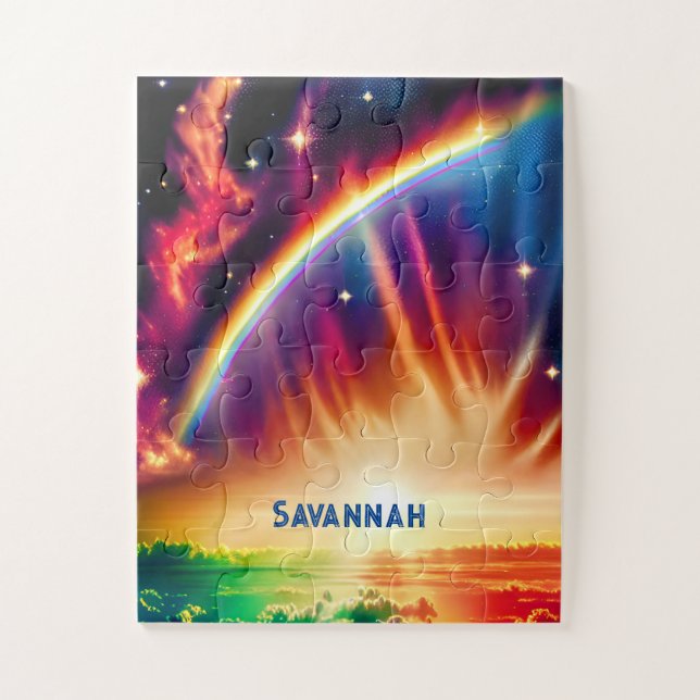Indigo Cosmos entleash Rainbow Vibranly Lit Skies (Vertikal)