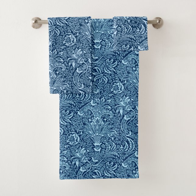 Indigo de William Morris et bleu de ciel indiens (En situation)