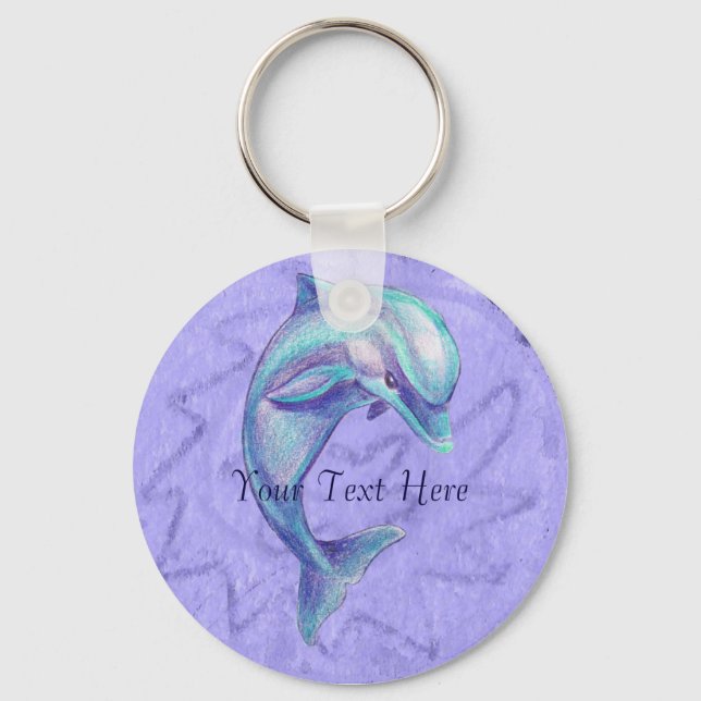 Indigo Dolphin Schlüsselanhänger (Vorderseite)