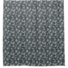 Indigo Dreams Unleashed Shibori Japanisch Duschvorhang