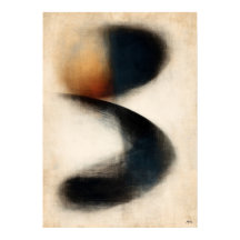 Indigo Drift Zen Abstrakte Kunst in Japanischem Su