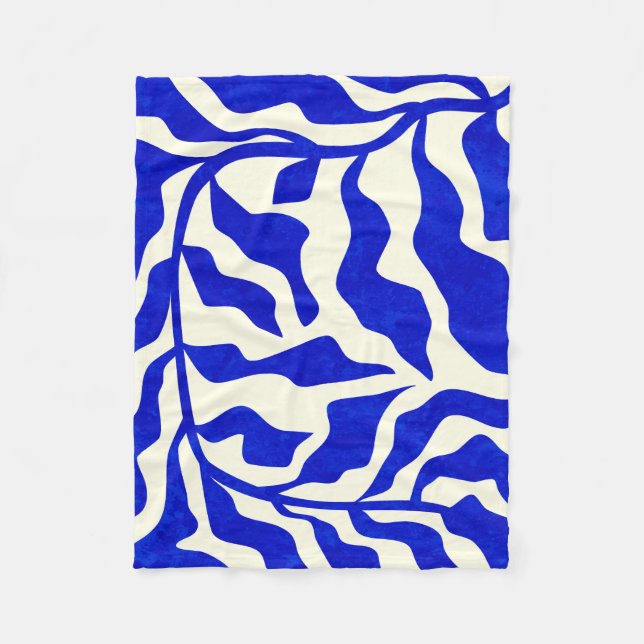 Indigo Elegance Fleecedecke (Vorderseite)