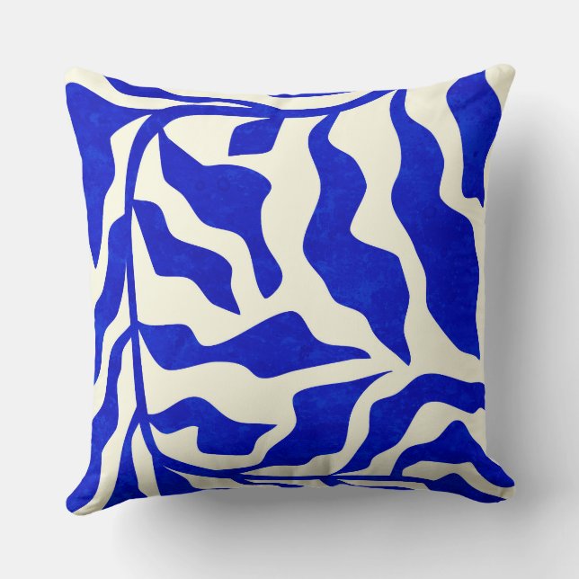 Indigo Elegance Kissen (Rückseite)