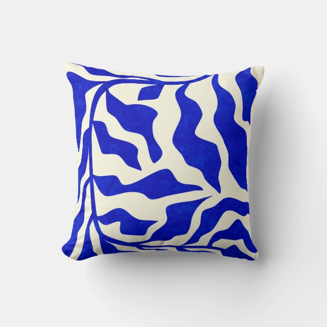 Indigo Elegance Kissen (Vorderseite)