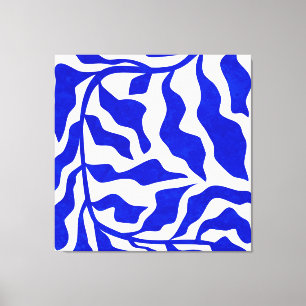 Indigo Elegance Leinwanddruck
