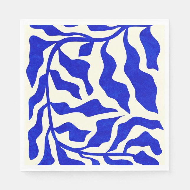 Indigo Elegance Serviette (Vorderseite)