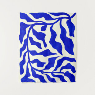 Indigo Elegance Wandteppich