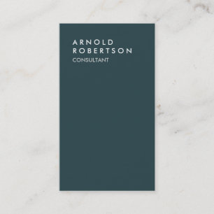 Indigo élégant Carte de visite consultant tendance