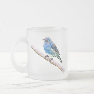 Indigo-Flaggen-Bild Mattglastasse