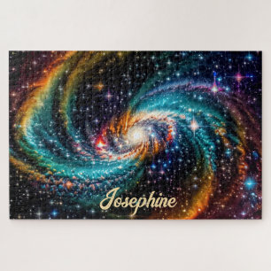 Indigo Galactic Spiral in Deep Outer Space Name