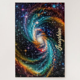 Indigo Galactic Spiral in Deep Outer Space Name