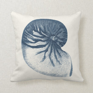 Indigo-Haifisch-AugeSeashell Kissen