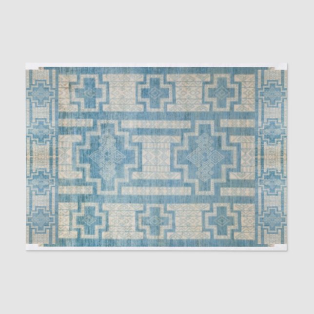 Indigo-Hauptgewebe Seidenpapier (Vorderseite)