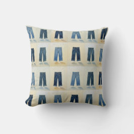 Indigo Icons Painterly Denim Art Denimhead Kissen