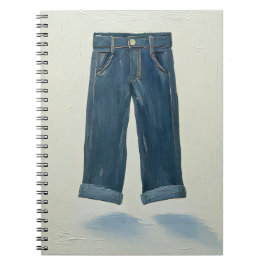 Indigo Icons Painterly Denim Art Denimhead Notizblock