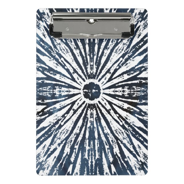 Indigo Ink Radial Motif Mini Klemmbrett (Vorderseite)