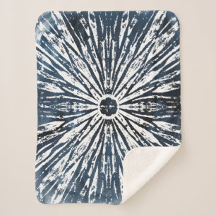 Indigo Ink Radial Motif Sherpadecke