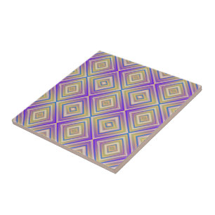 Indigo Lila alternatives Diamantmuster Fliese