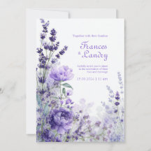 Indigo Lila Aquarell-Rose Lavendelblüte