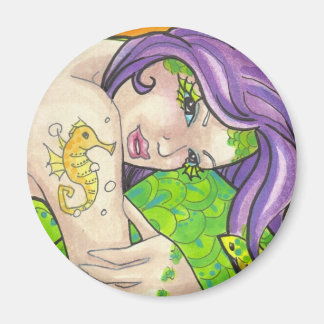 Indigo-Magnet für Fantasie-Kunst Magnet