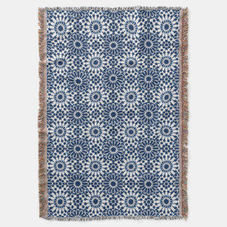 Indigo-marokkanisches geometrisches Sternmosaikmus Decke