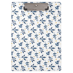 Indigo mit goldenen Imitaten Klemmbrett