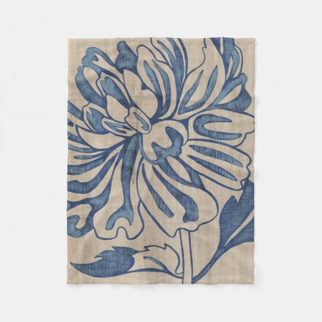 Indigo Mum Fleecedecke (Vorderseite)