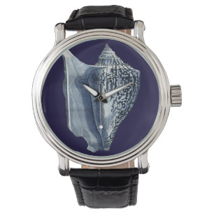 Indigo-Muscheln I Armbanduhr
