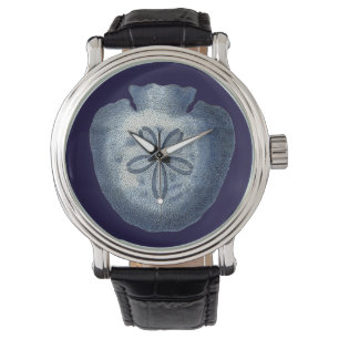 Indigo-Muscheln III Armbanduhr