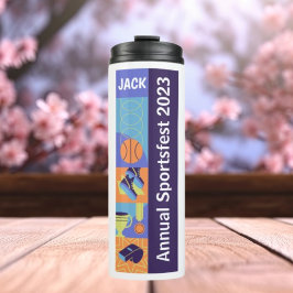Indigo Orange Blue Business Water Flasche Tumbler