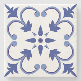 Indigo Petal Vine Steinuntersetzer