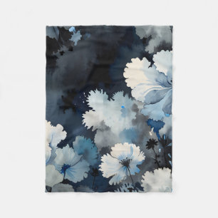 Indigo Petals Fleecedecke