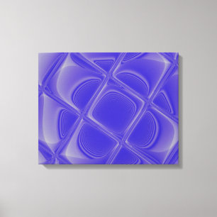 Indigo Petals Morphed Wrapped Canvas Leinwanddruck