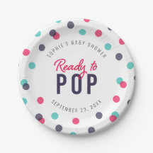 Indigo Pink Aquamarin Confetti Bereit zum Pop Kind
