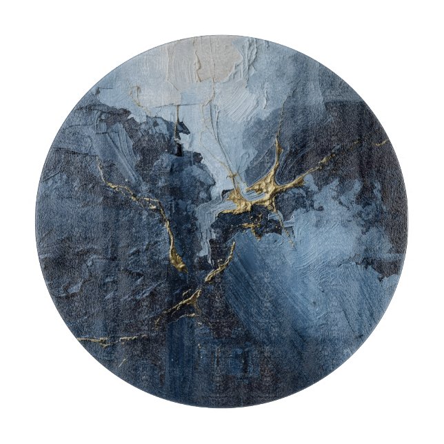 "Indigo Rhapsody" Schneidebrett (Vorderseite)