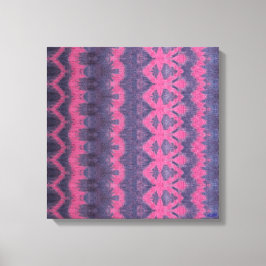 Indigo Rosa Stretch Leinwanddruck