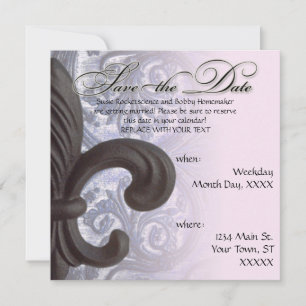Indigo/Rose "eiserne Lilie" Save the Date