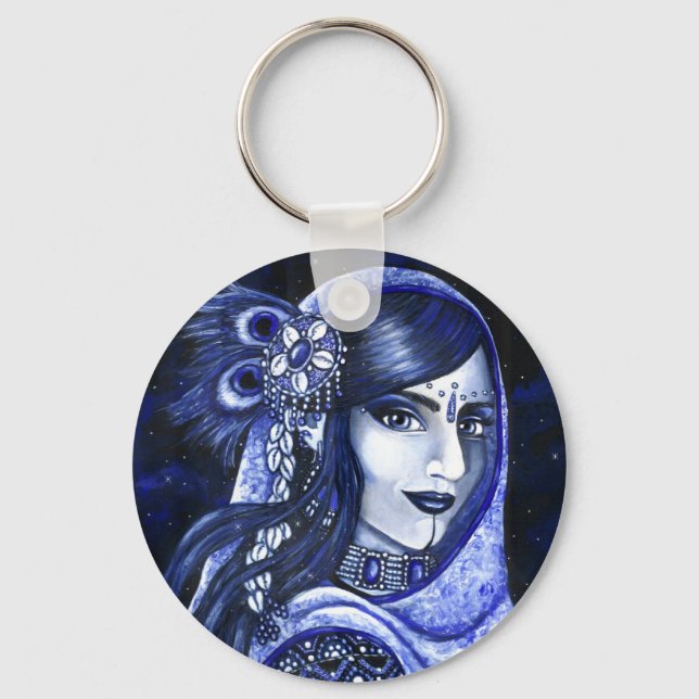 Indigo Schlüsselanhänger (Vorderseite)