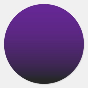 Indigo Schwarzer Farbverlauf Blank Runder Aufkleber