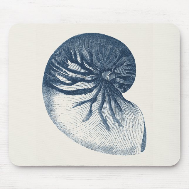 Indigo Shark Eye Seashell Mousepad (Vorne)