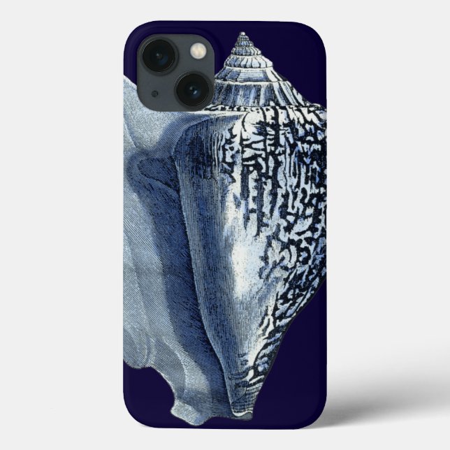 Indigo Shells I Case-Mate iPhone Hülle (Rückseite)