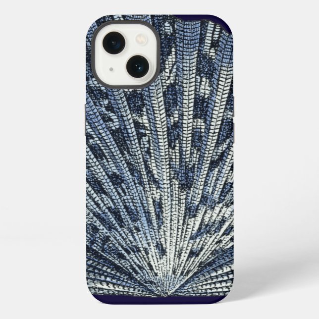 Indigo Shells VIII iPhone Hülle (Rückseite)