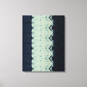 Indigo Shibori Schönheit Leinwanddruck