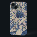 Indigo-Sonnenblume Case-Mate iPhone Hülle<br><div class="desc">Mit Blumen</div>