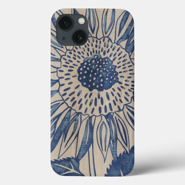 Indigo-Sonnenblume Case-Mate iPhone Hülle (Rückseite)